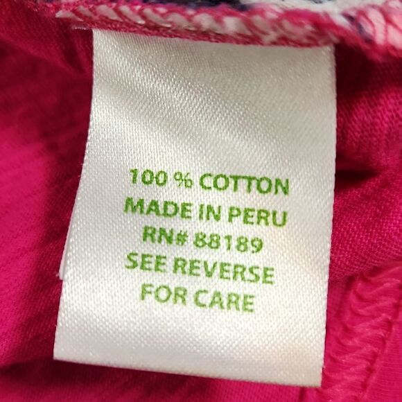 🔸️Lilly Pulitzer Blue & Pink Hart Lips Sleeveless Top Small - Picture 12 of 12